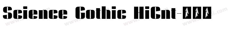 Science Gothic HiCnt字体转换